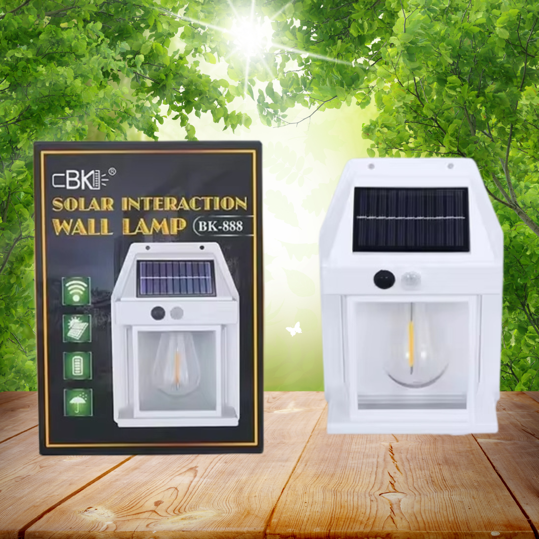 EcoBright™ FOCO SOLAR DE PARED CON SENSOR DE MOVIMIENTO🌞💡🚶‍♂️