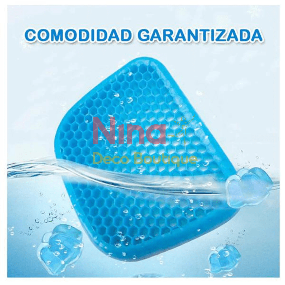 COJIN DE GEL FLEXIBLE + FUNDA DE REGALO - Nina Deco Boutique