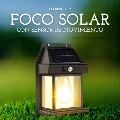 EcoBright™ FOCO SOLAR DE PARED CON SENSOR DE MOVIMIENTO🌞💡🚶‍♂️